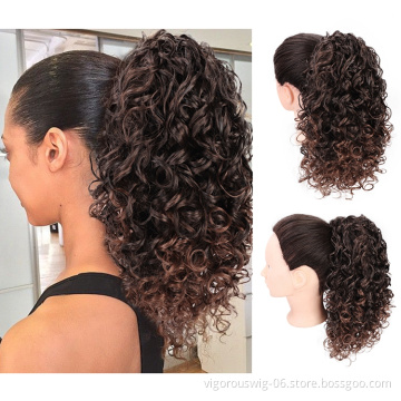 Vendors Synthetic Wig Lowest Price Jerry Curly Darling For Black Women Wholesale Braiding Hair Extention